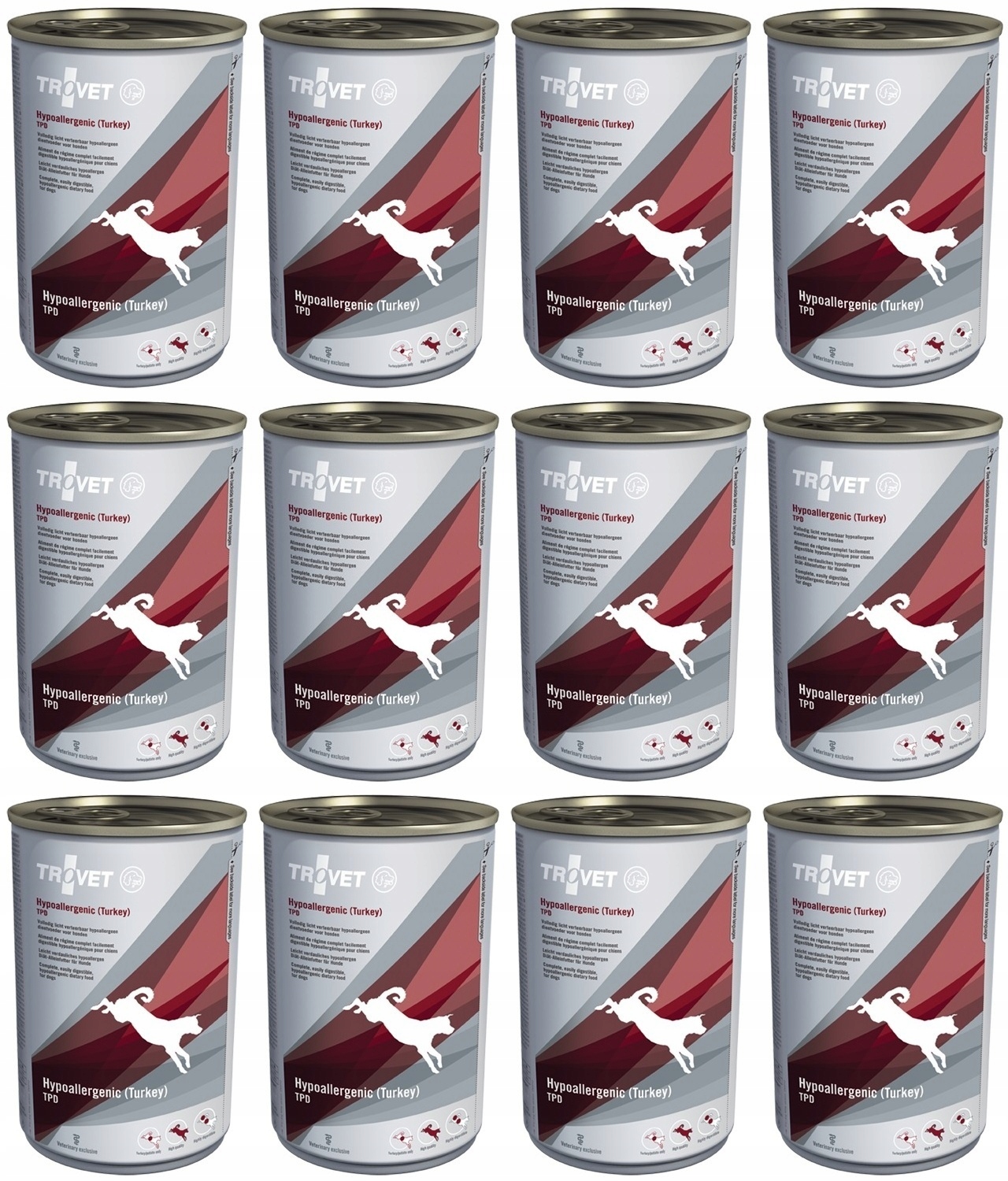 Levně Trovet Dog Tpd Hypoallergenic (krůta) 12 x 400 g