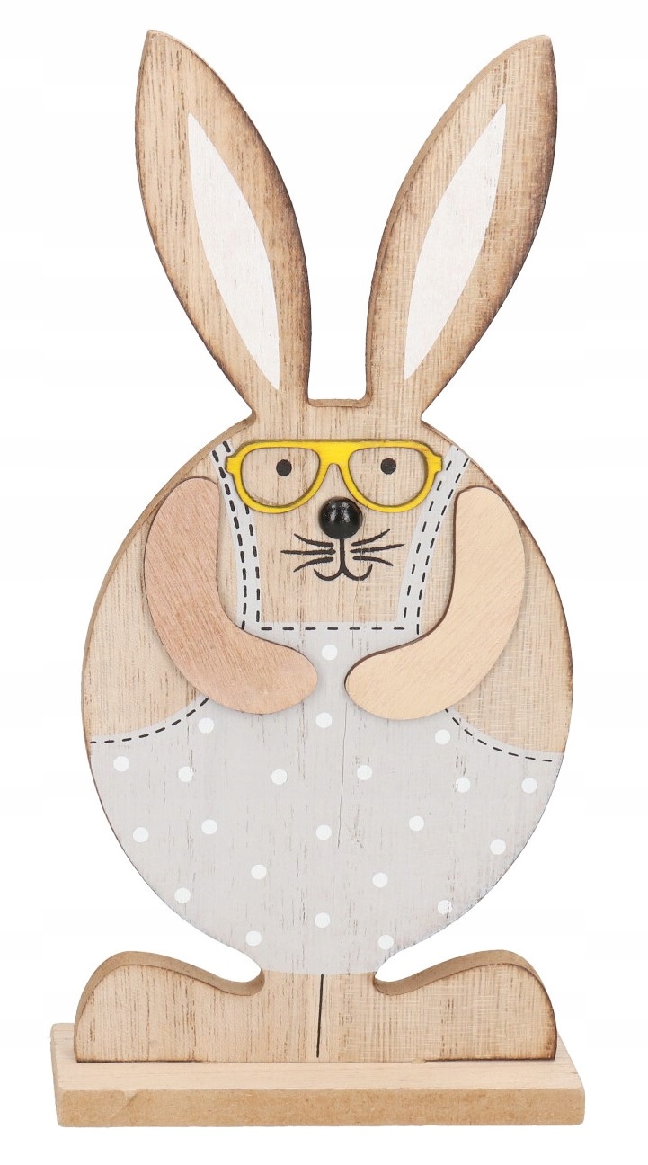 ZAJĄC ZAJĄCZEK WIELKANOCNY DREWNIANY FIGURKA 25CM