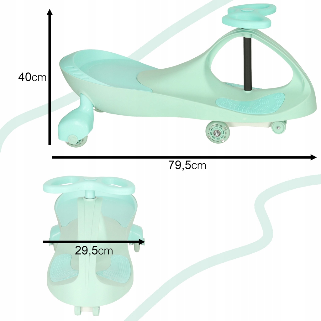 JEŹDZIK GRAWITACYJNY PCHACZ DLA DZIECI ŚWIATŁA LED + NAKLEJKA Kod producenta KX4880_1_Z1