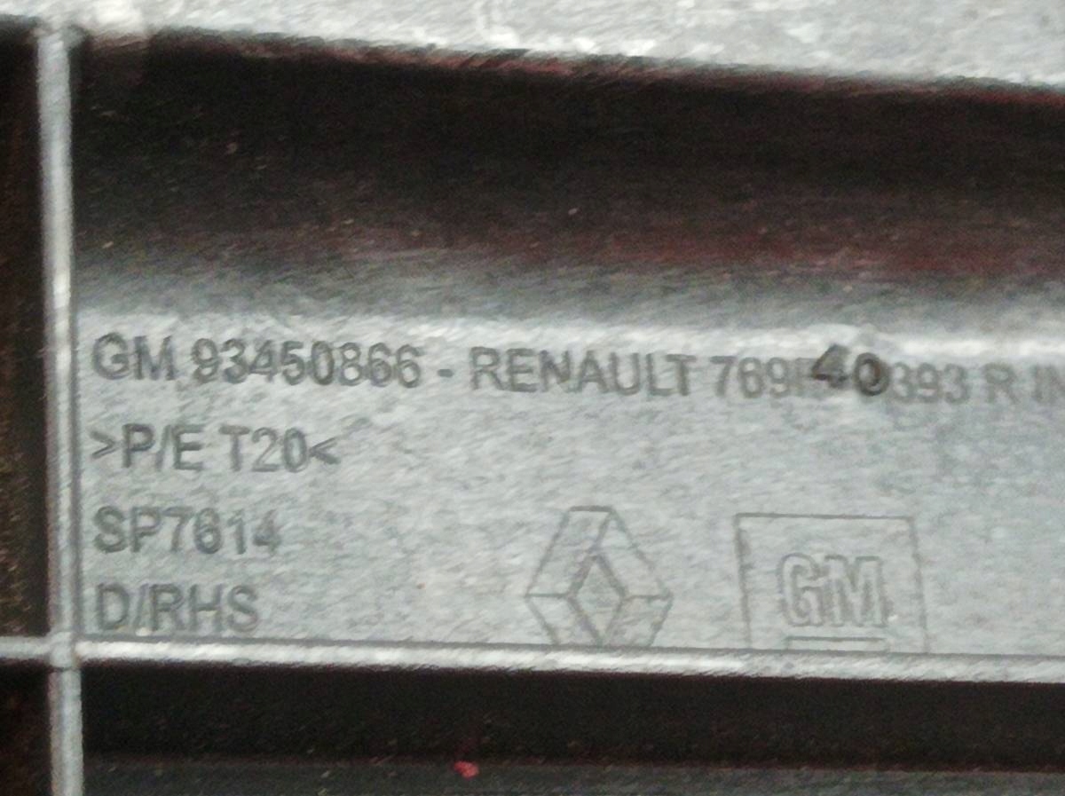 bumper bracket 769F54021R 93450866 Renault Trafic III (2014- )