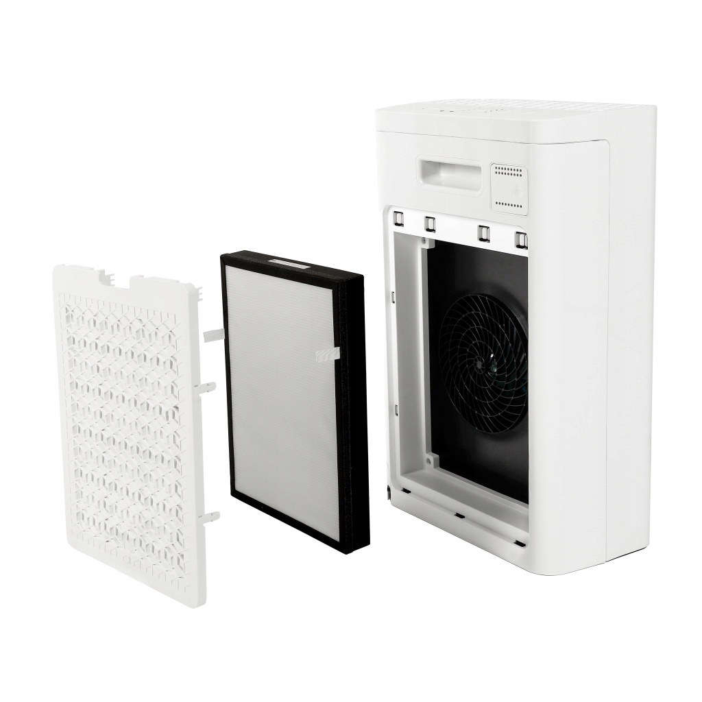 TOSHIBA OCZYSZCZACZ POWIETRZA JONIZATOR JONY FILTR HEPA JONIZATOR 200m2 Kolor dominujący biały