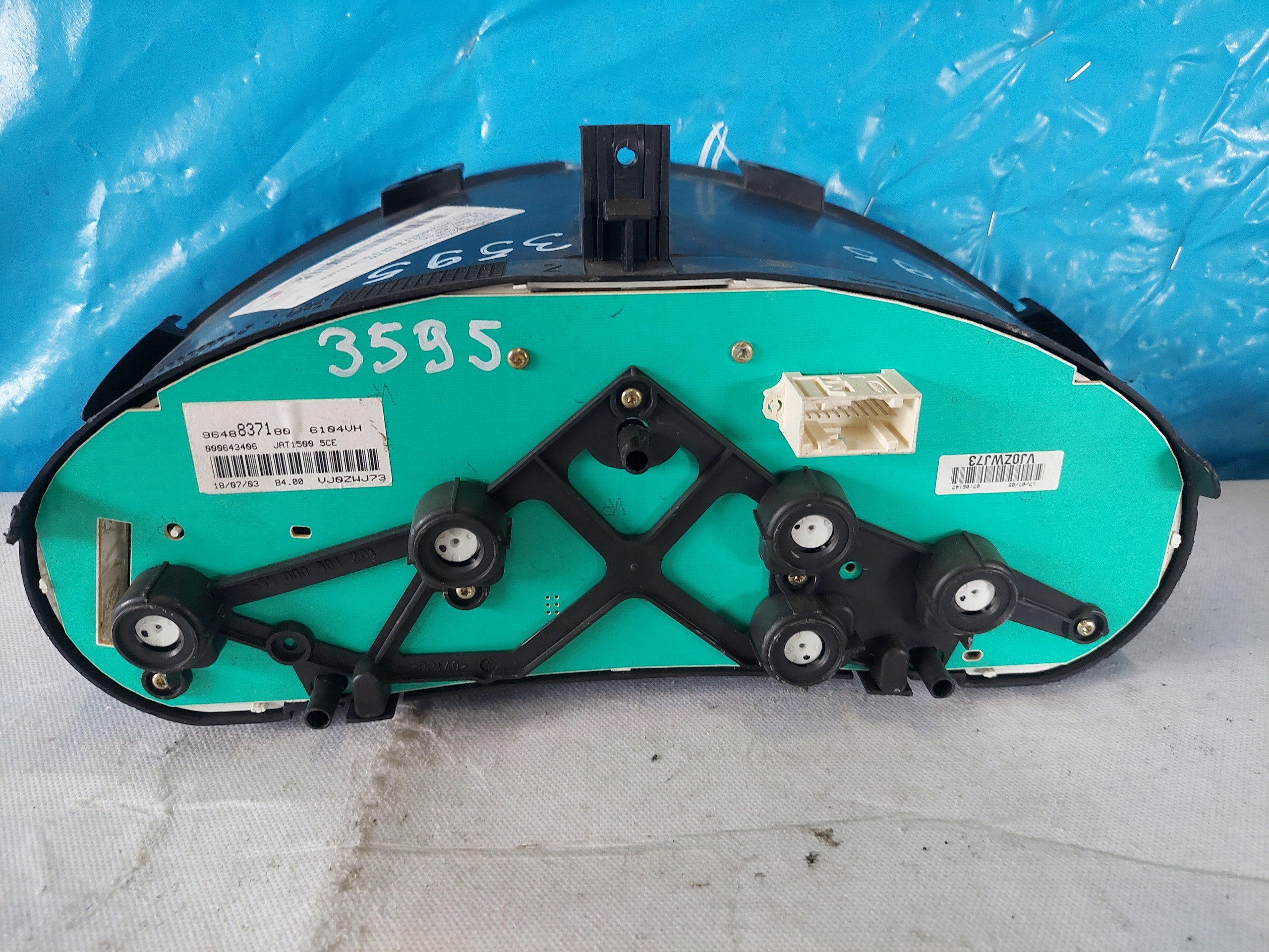 dials clock PEUGEOT 206 CC 1.6 B 9648837180