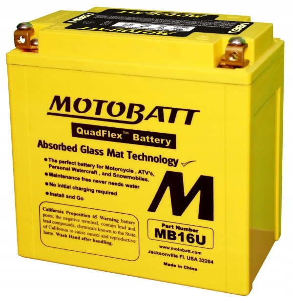 Batéria moto 12V 20ah/240a p+ (rozmer: 160x90x161/161) MB16U Motobatt