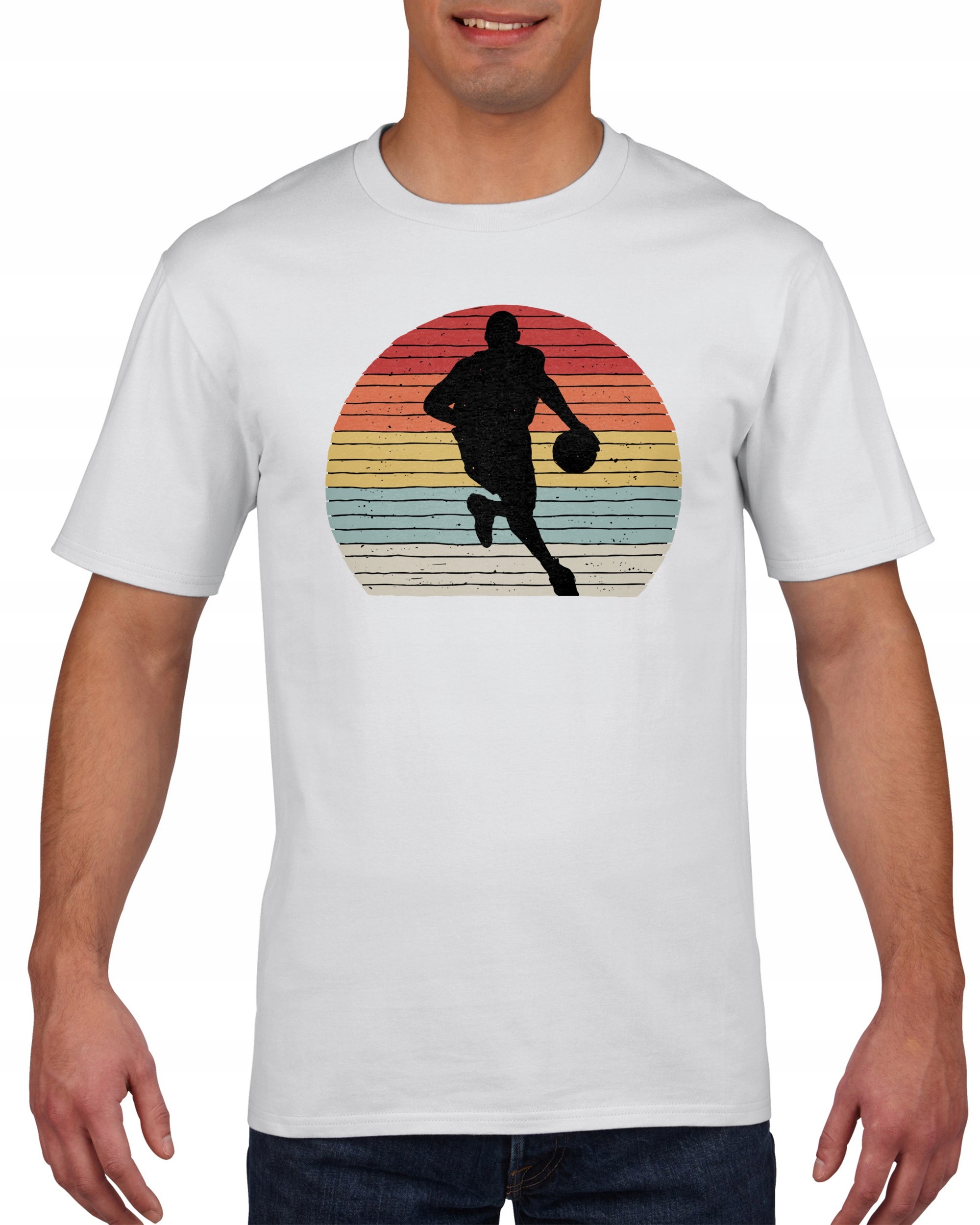 

Koszulka męska Koszykówka drybling vintage XL