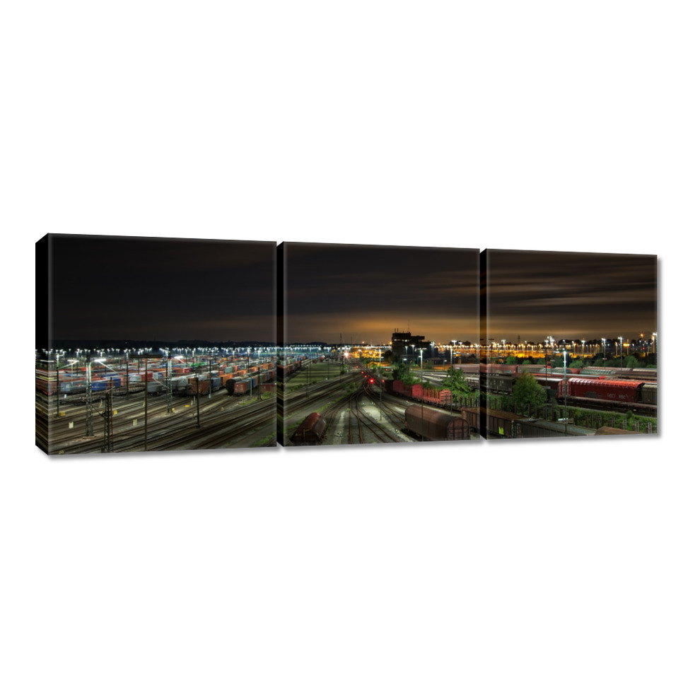 

Obrazy 60x20 Torowisko Stacja kolejowa