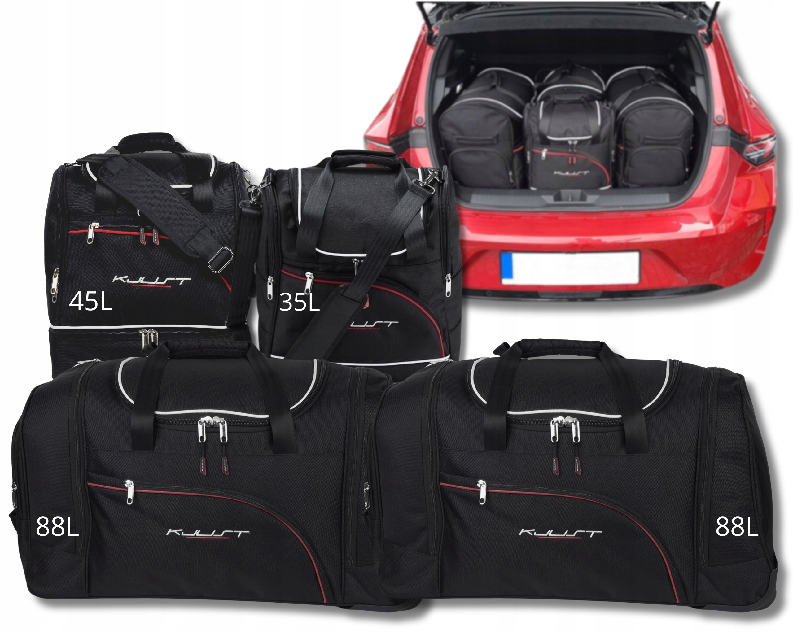 Sada tašiek Kjust do batožinového priestoru Opel Astra Hatchback Phev 2021+ 4 ks