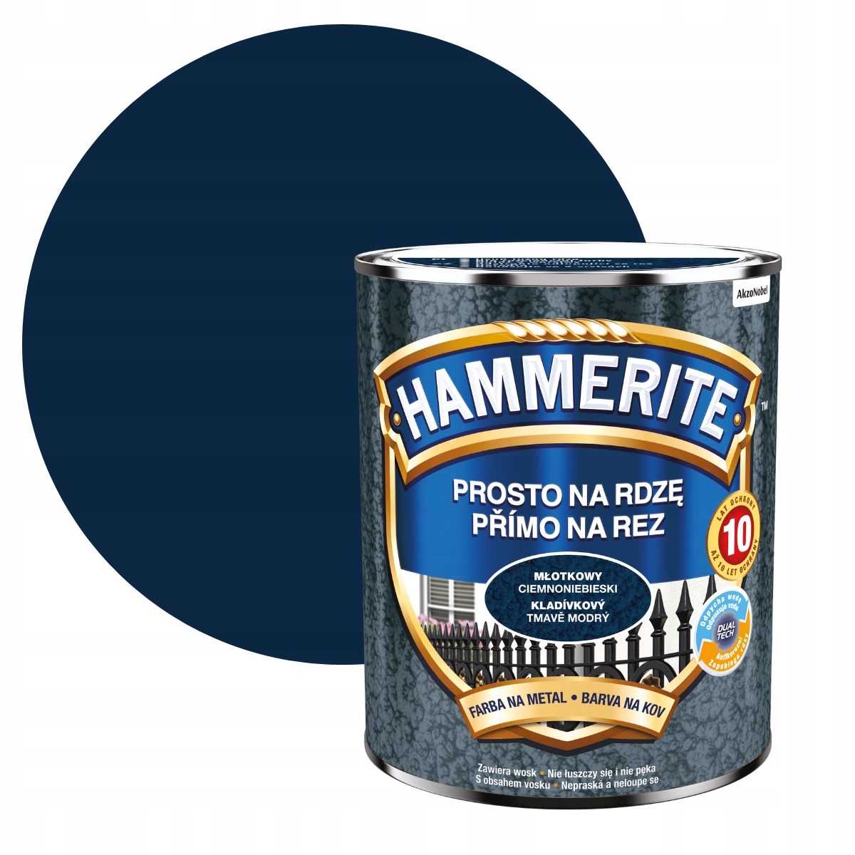 

Hammerite Na Rdzę 0,7L Ciemnoniebieski Młotkowy