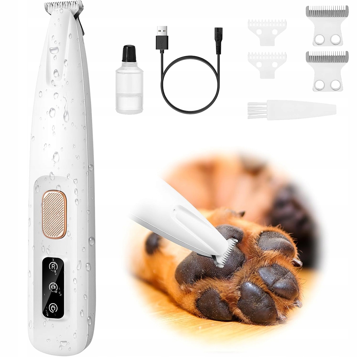 Levně Stříhací Strojek Na Psy, Kočky, Zvířata, Zastřihovač, Tichý Led
