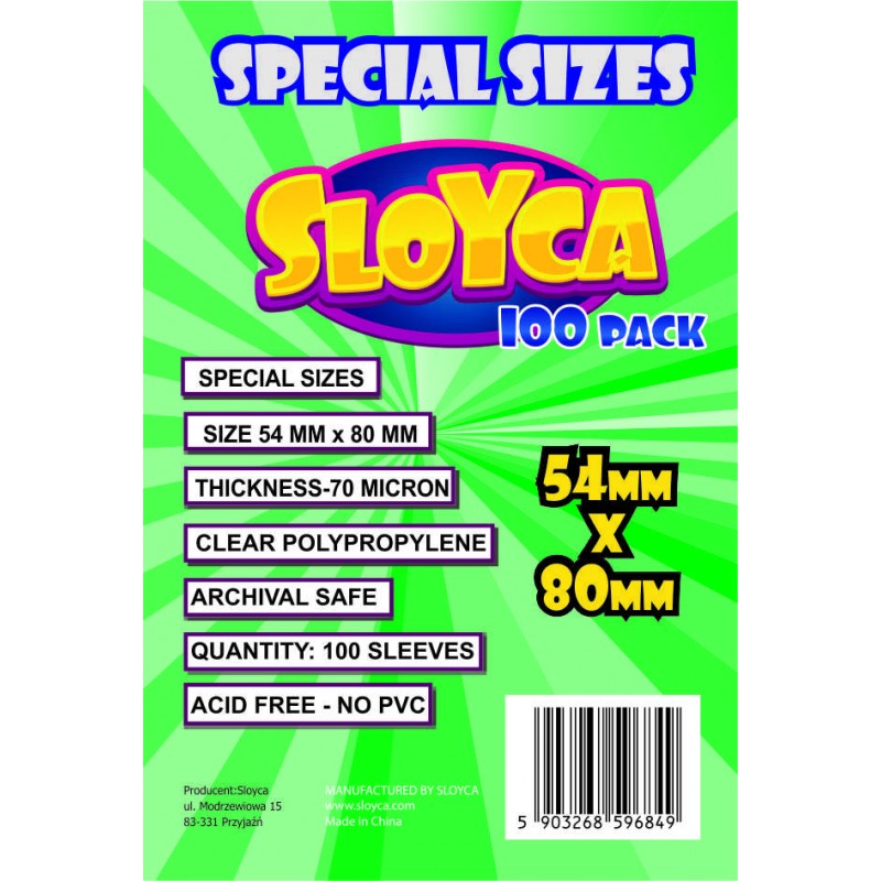 Koszulki Sloyca Special Sizes 54x80 mm 100 szt.