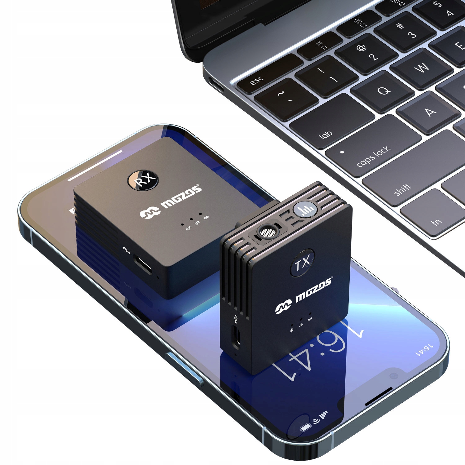 MIKROFON BEZPRZEWODOWY DO APARATU KAMERY TELEFONU USB-C IOS IPHONE Charakterystyka kierunkowa dookólna (kołowa)