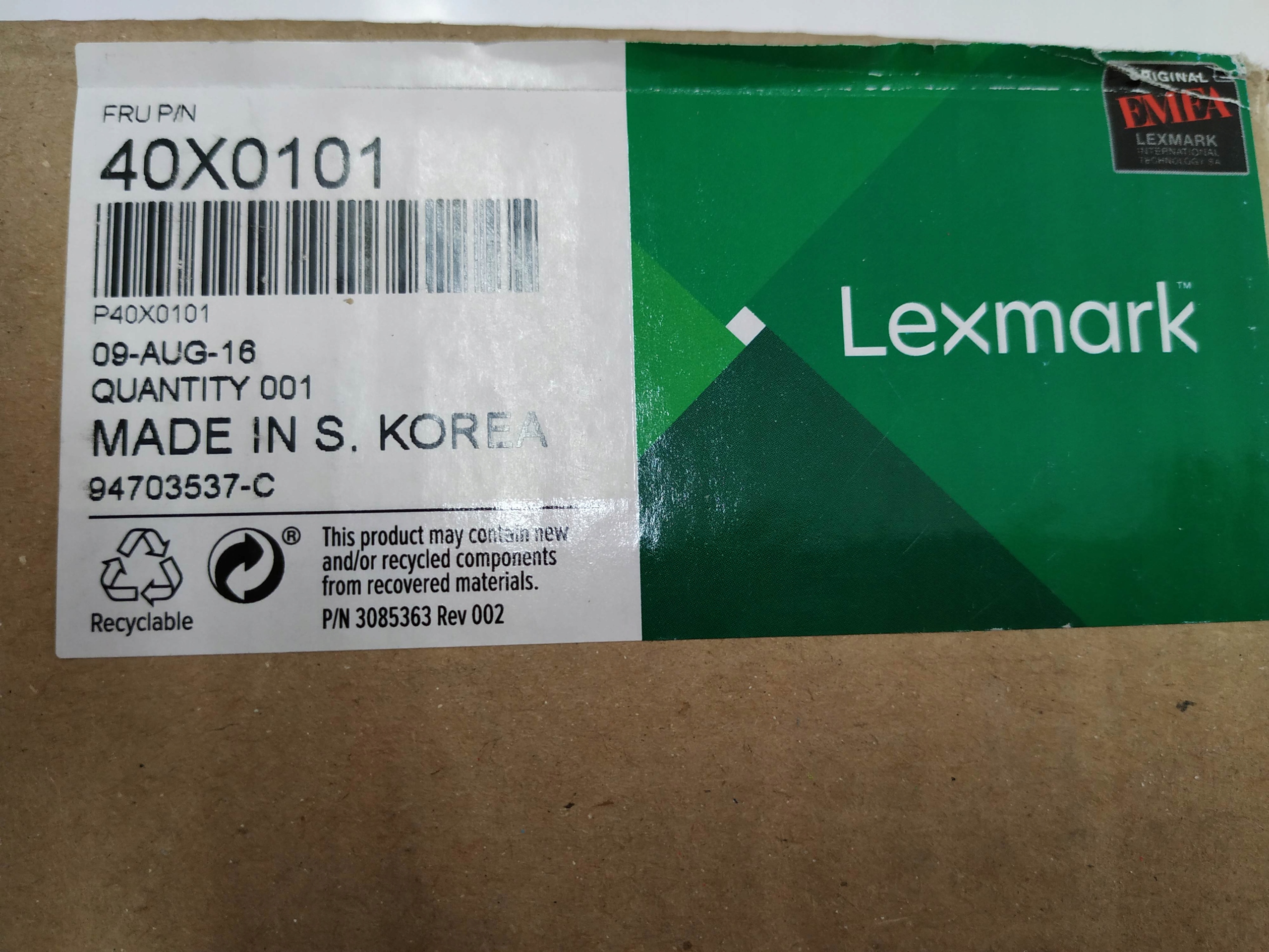 Údržba 40X0101 Lexmark T640 T644 X642 X646