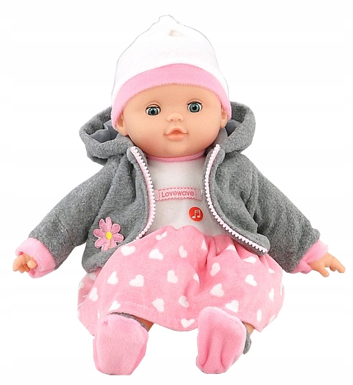 BABY lalka BOBAS BORN zamyka OCZY mówi ŚPIEWA nr31 Wiek dziecka 3 lata +