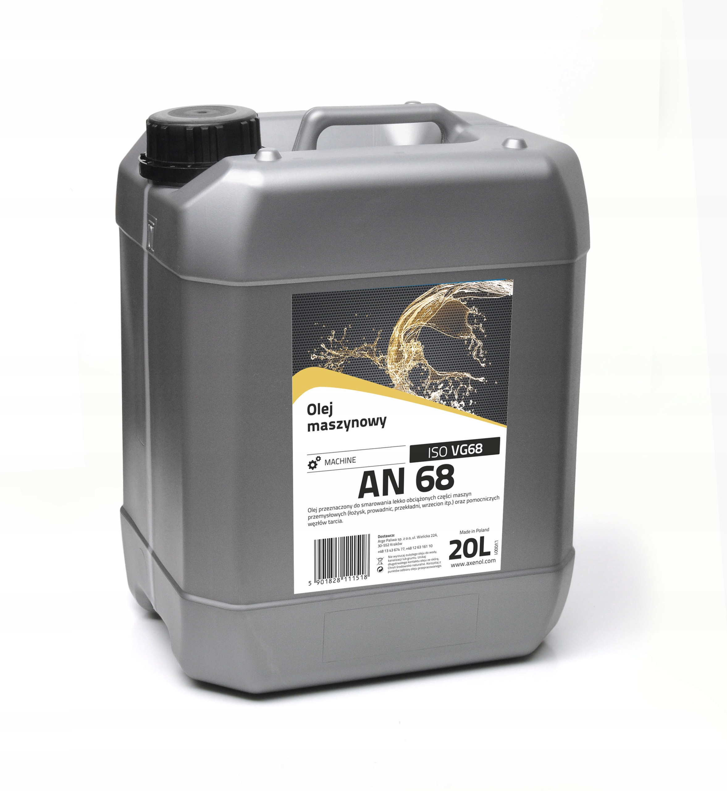 

Olej maszynowy Axenol An 68 LAN-68 20L