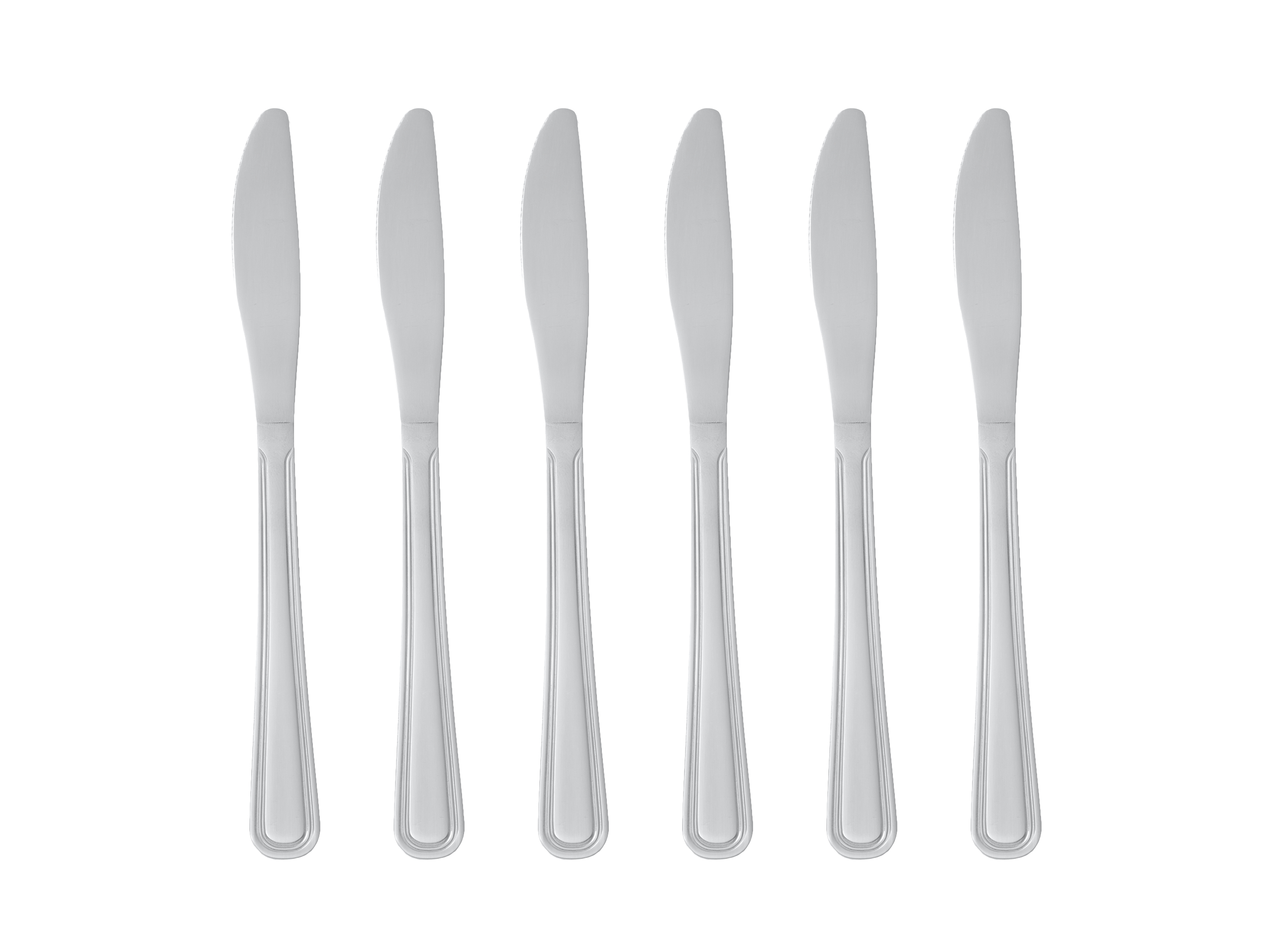 

Nóż Stołowy Zestaw 6 Sztuk Stal 18/0 Kitchen Line