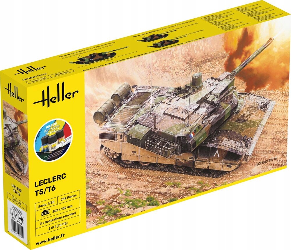 Heller 57142 Starter Set Tank Leclerc T5/T6 1:35