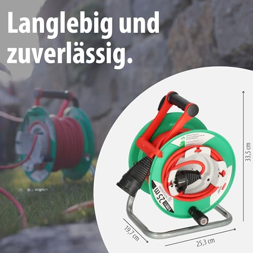 BRENNENSTUHL Garant G Bęben Kablowy Ogrodowy 25m IP44 Na Zewnątrz — miniatura 8