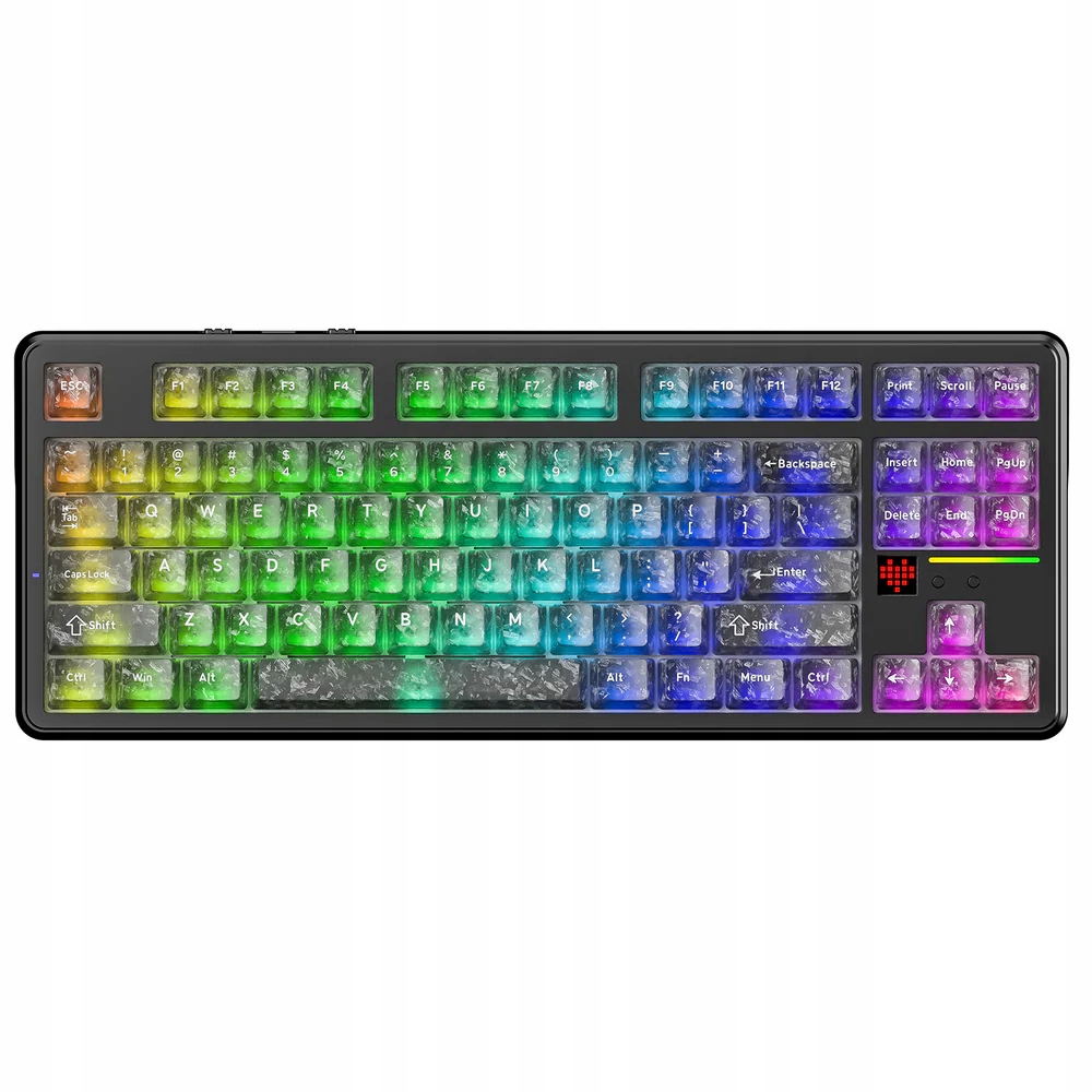 Attack Shark X87 Ultra mechanická klávesnica Carbon Rgb 8000 Hz Hot-Swap