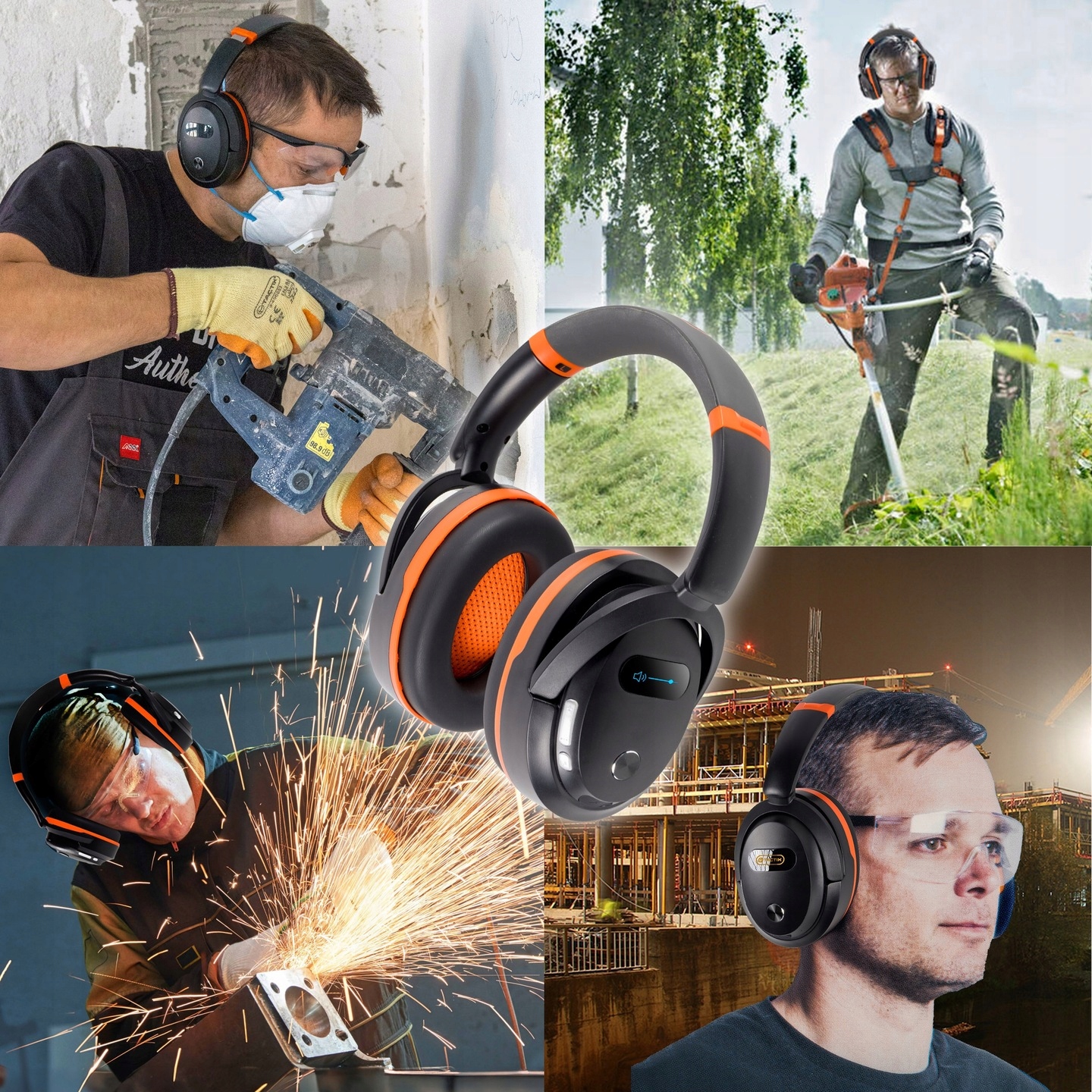 SŁUCHAWKI OCHRONNE NAUSZNIKI RADIO FM, BLUETOOTH 5,3 Funkcja LIS - TACTIX Kod producenta 488131-1