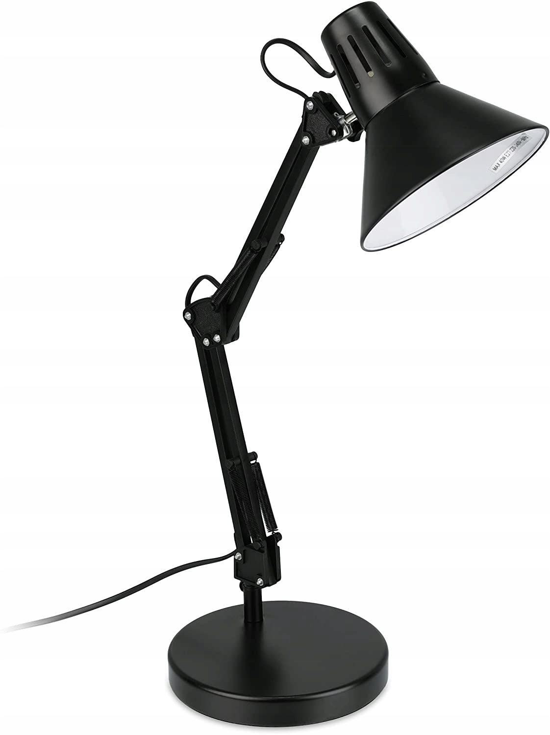 Stolní lampa Relaxdays Retro černá 40 W