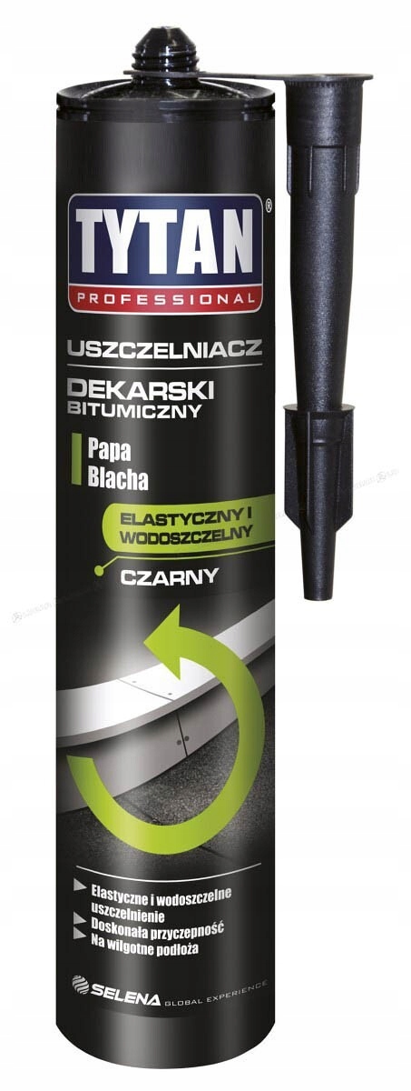 Uszczelniacz Dekarski Bitumiczny Tytan Professional 280ml CZARNY
