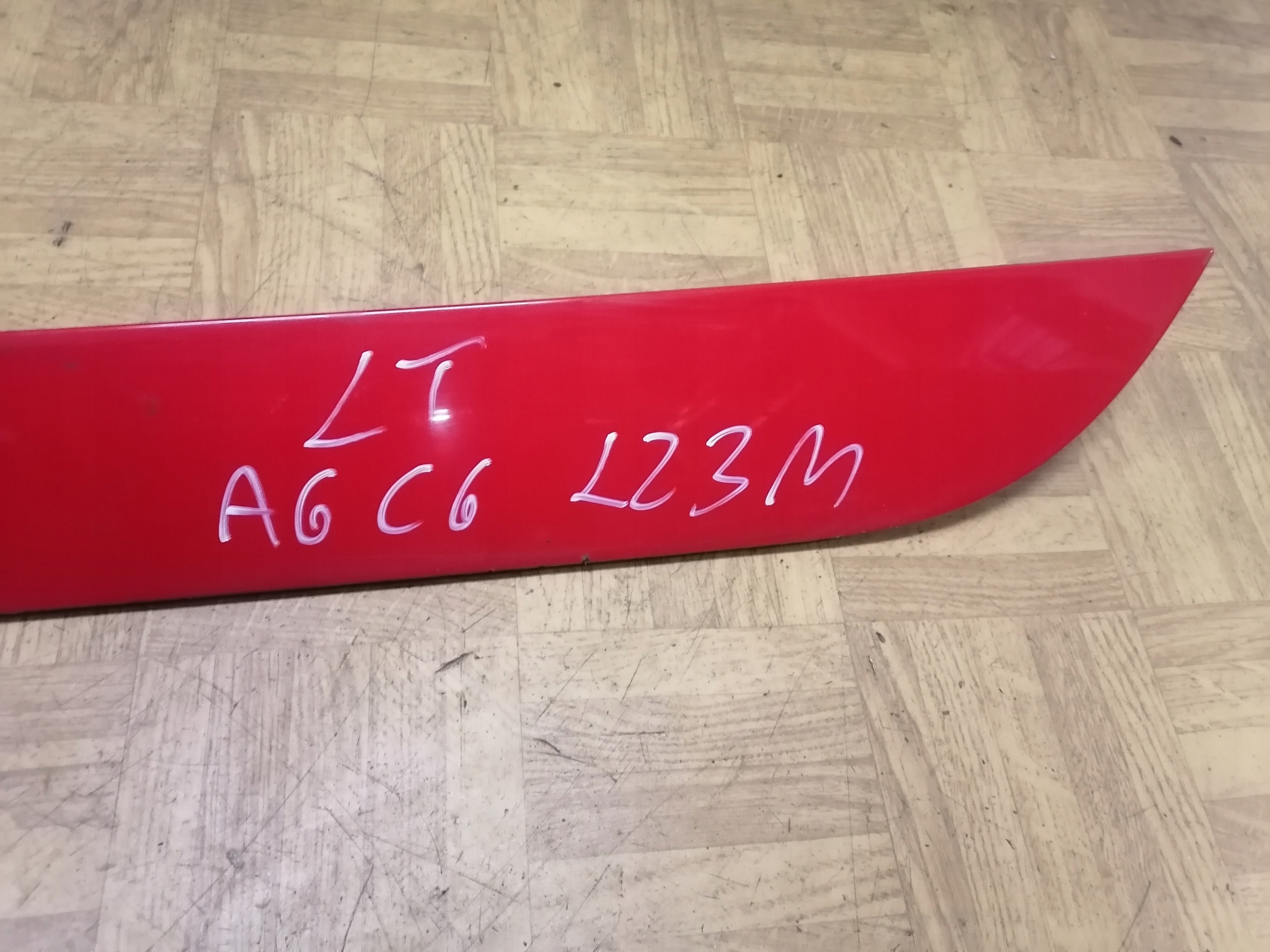 left moulding door rear part LZ3M AUDI A6 C6