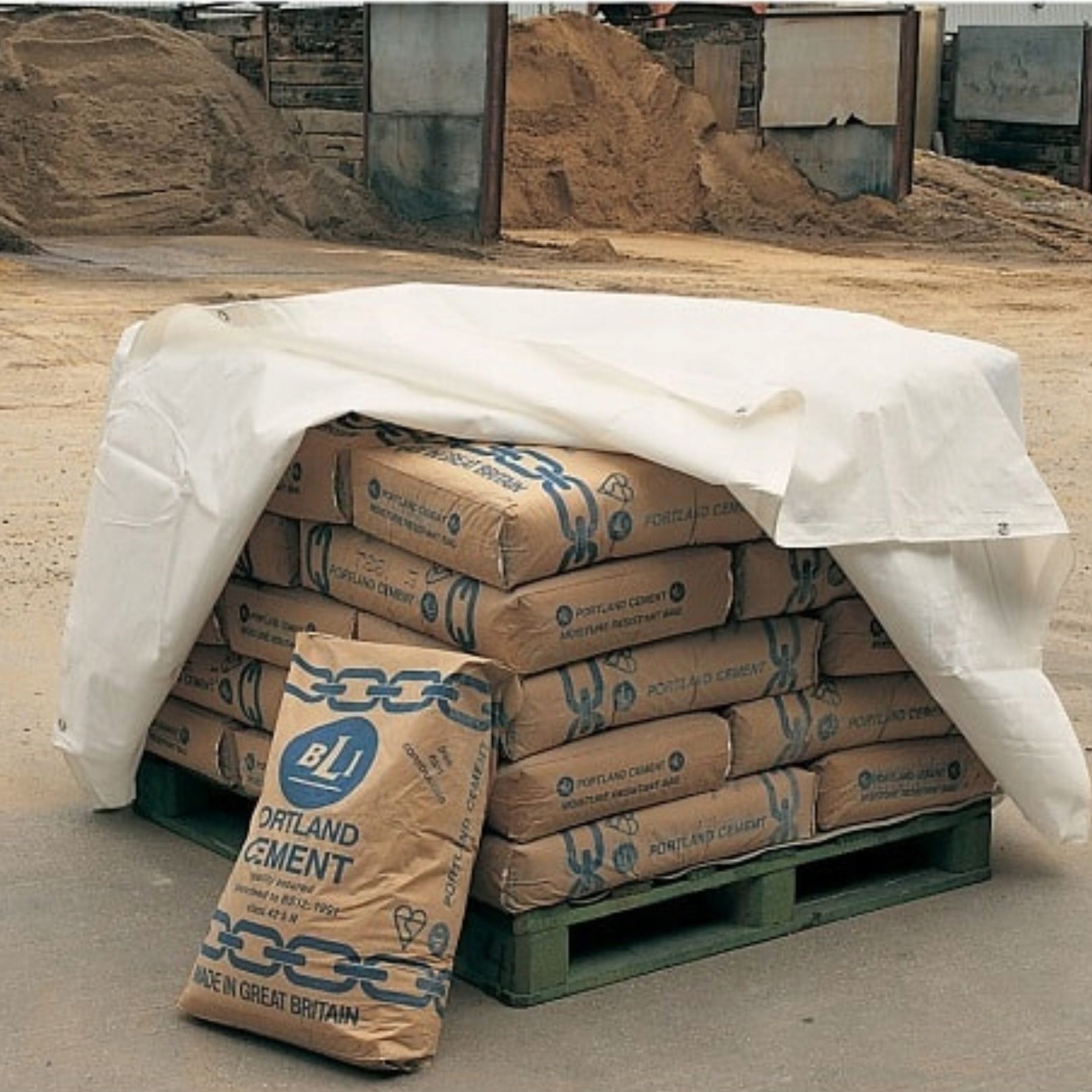 PLANDEKA BIAŁA 3x3M 80g SUPER MOCNA GRUBA Z OCZKAMI Producent Decortrend