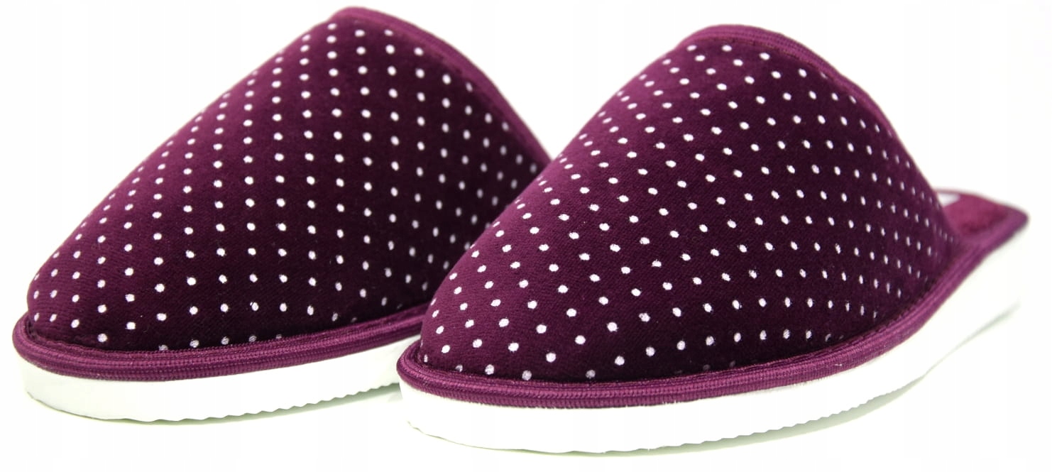 KAPCIE DOMOWE PAMI DAMSKIE BORDOWE MIĘKKIE 089 R36 Kod producenta 089