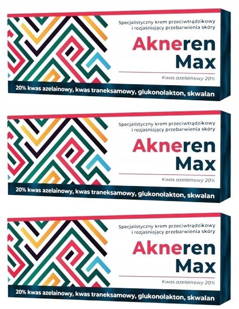 Sada 3x Akneren Max krém proti akné s kyselinou azelaovou 20% 30