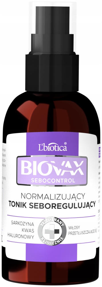 

Biovax Sebocontrol Normalizujący tonik skóra głowy