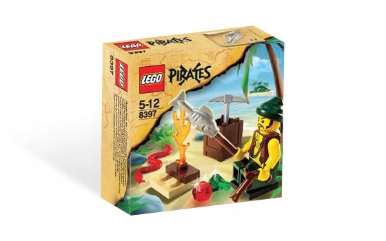 nový Lego 8397 Pirates Pirát ztroskotanců sada pro přežití Misb 2009