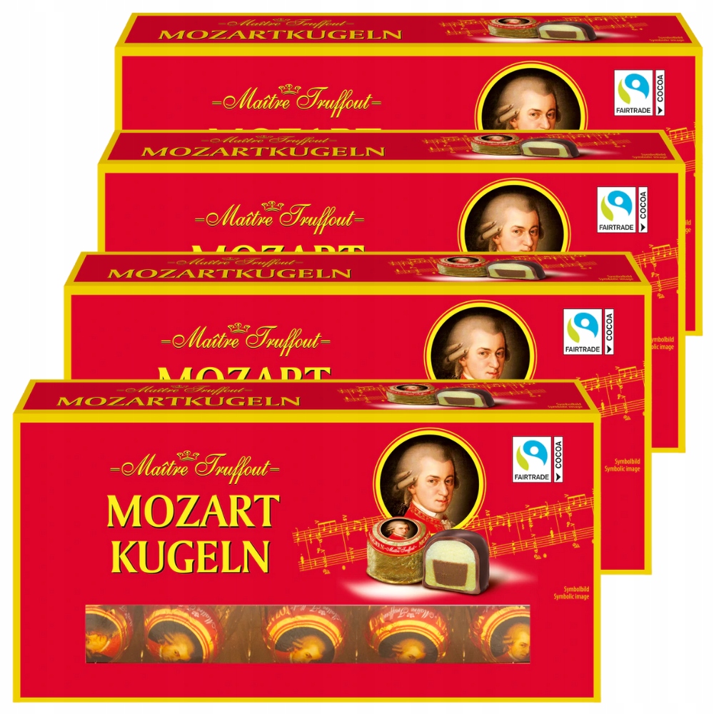 MaitreTruffout Mozartkugeln Luxusní pralinky s marcipánem 4x200 g