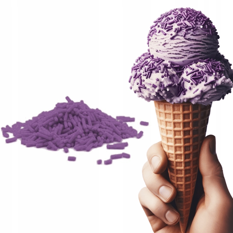 Levně Fialová posypka Tyčinky