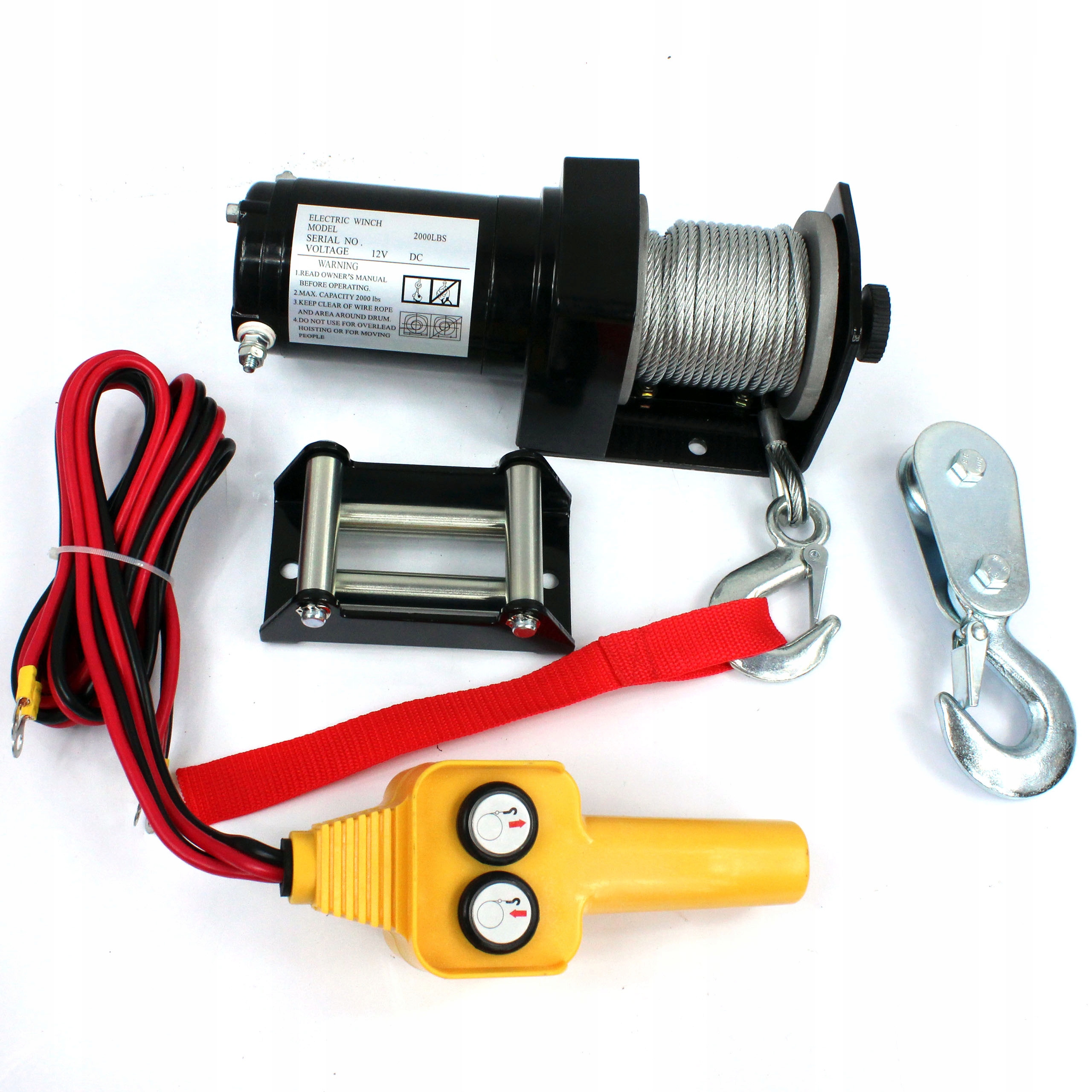 WYCIAGARKA ELEKTRYCZNA QUAD 2000LBS 12V PILOT