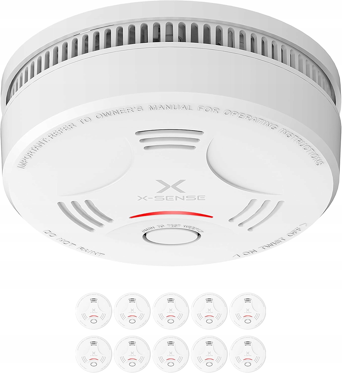 Detektor Dymu X-sense Bezdrôtový Systém Sada 10 Ks Detektor CO2