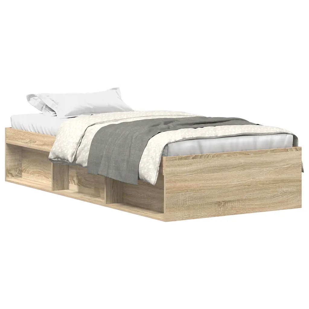 Rám postele dub sonoma 193 x 78 x 35 cm s úložným prostorem