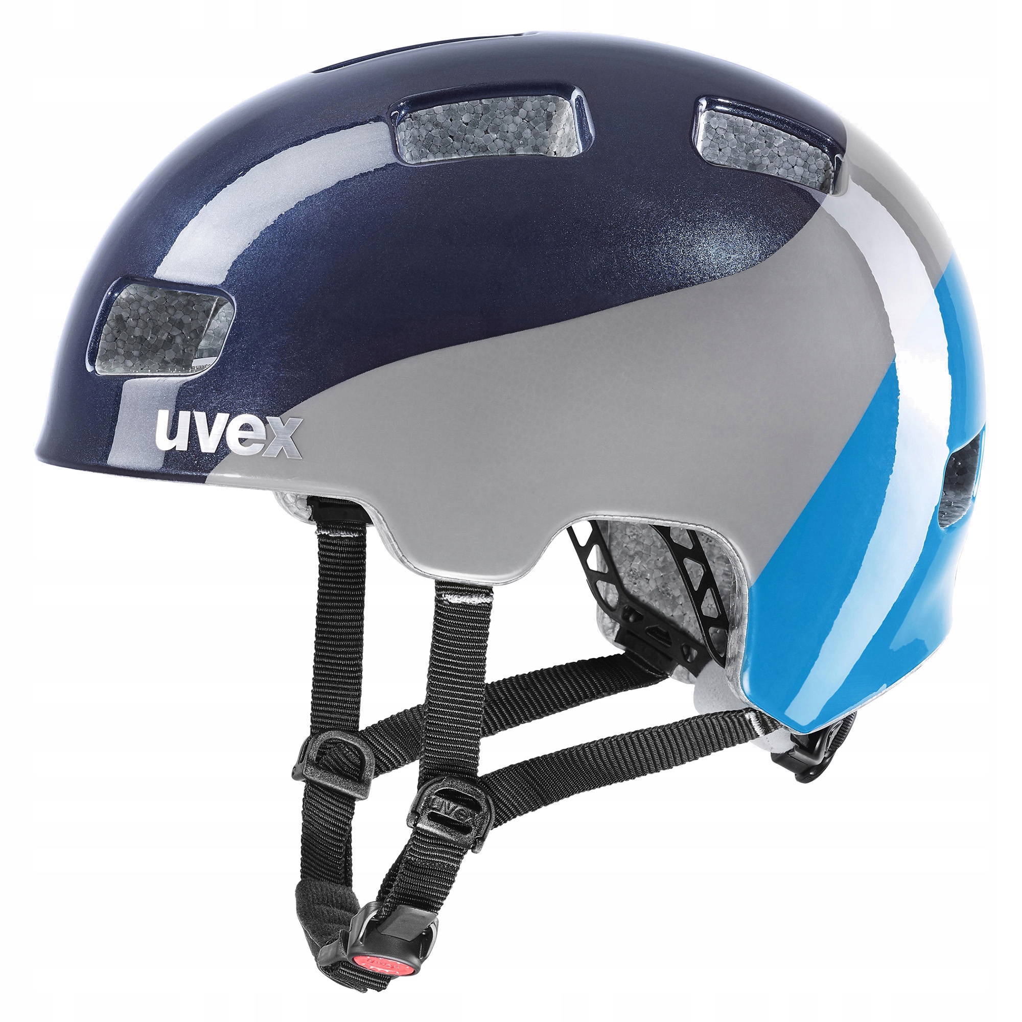 Dětská cyklistická přilba Uvex Hlmt 4 deep space modrá 55-58 cm
