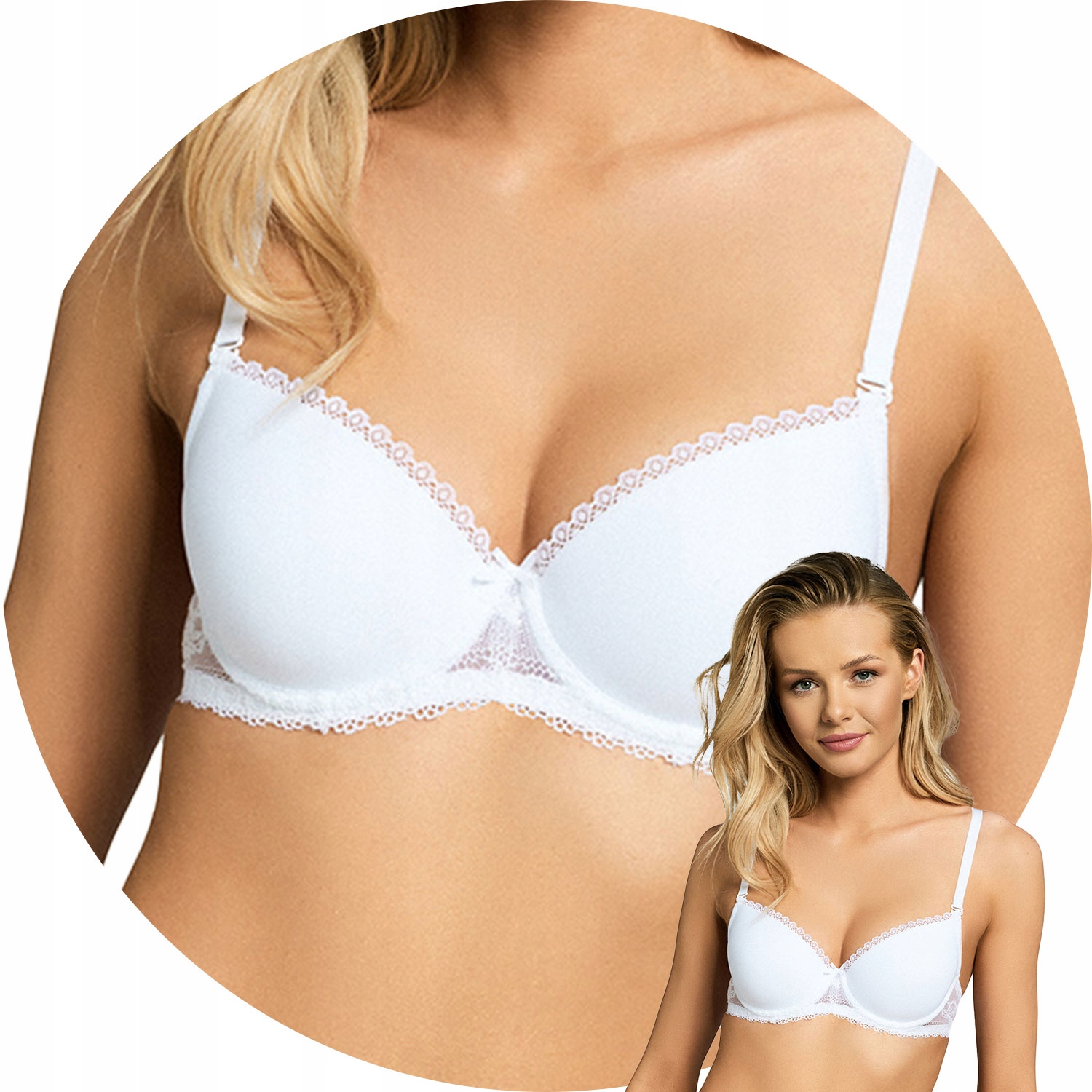 Henderson Julietta 23444 Kassidy biały 75B Biustonosz Push-up