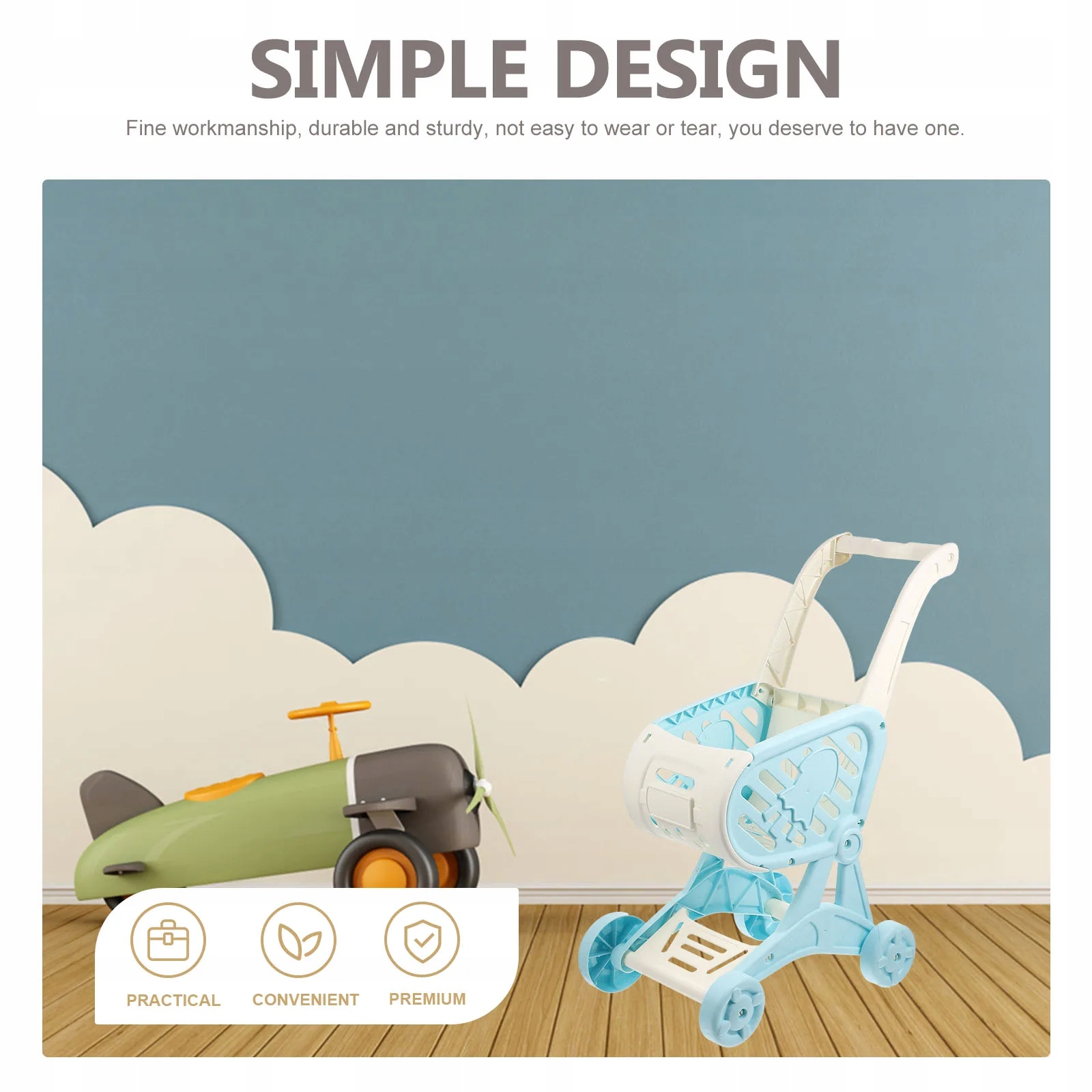 Mini wózek sklepowy z zabawkami Marka inna