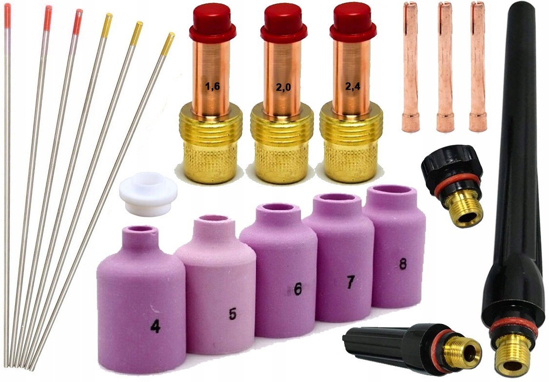 АКСЕССУАРЫ TIG AC DC ДЛЯ СВАРОЧНОГО АППАРАТА АЛЮМИНИЕВЫЙ ЭЛЕКТРОД