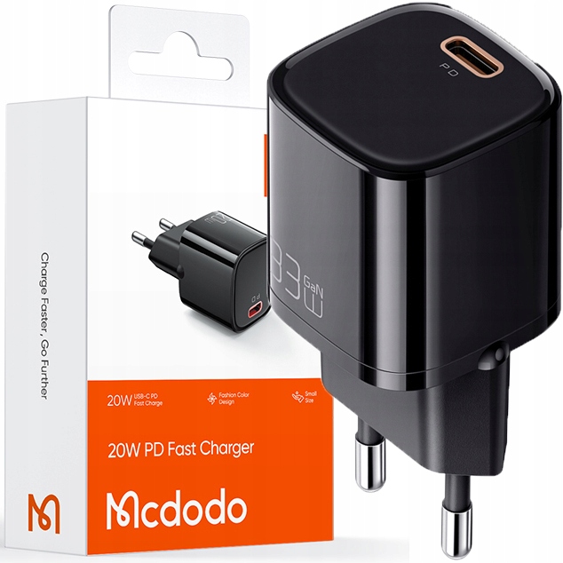 McDodo Ładowarka Usb-c 20W Kostka do iPhone 13 14 15 Pro Szybka