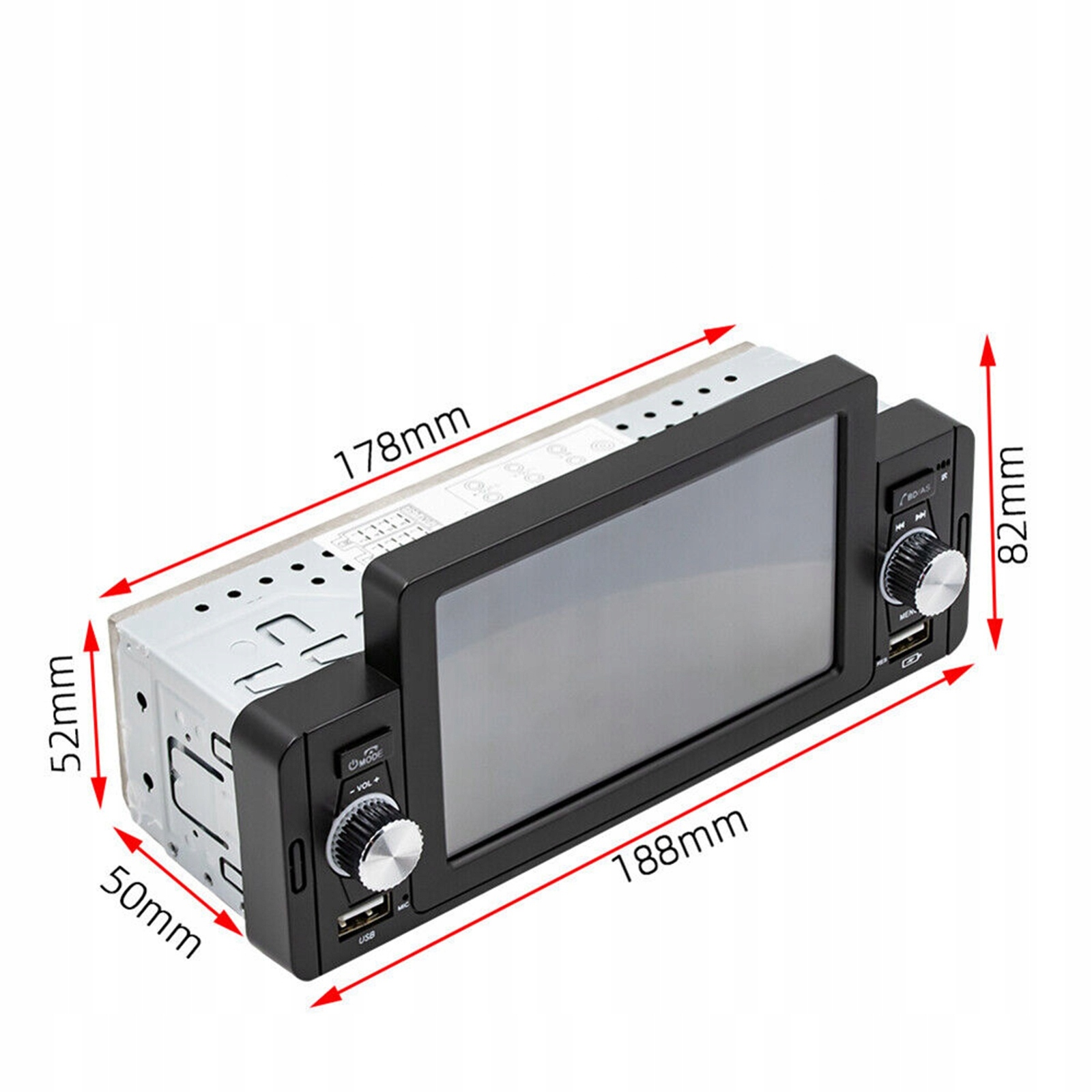 RADIO SAMOCHODOWE 1DIN 5''ANDROID 6 GPS 60W X 4 Rodzaj fabryczny
