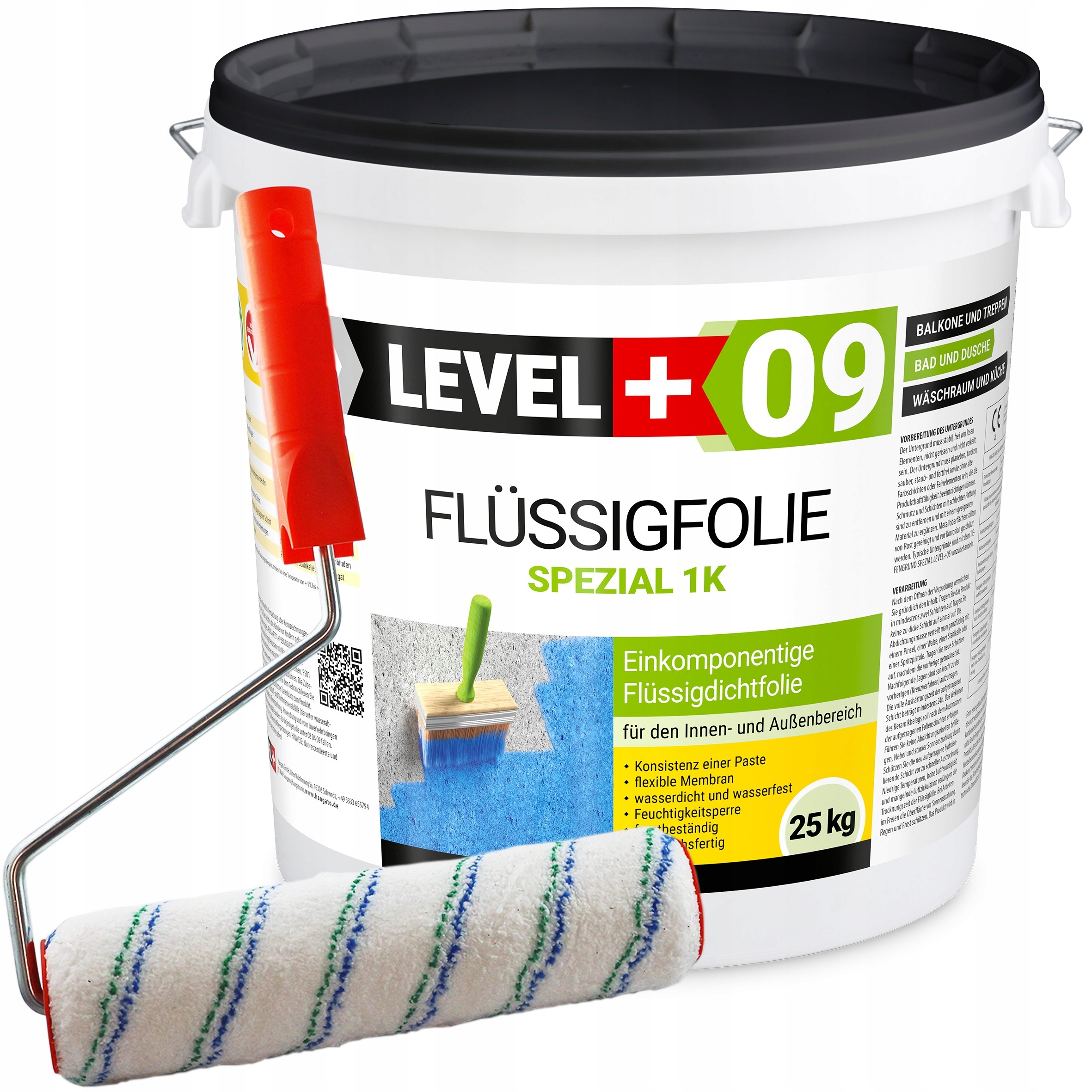 Fólie 25 kg Hydroizolace na balkon Malířský váleček L+09