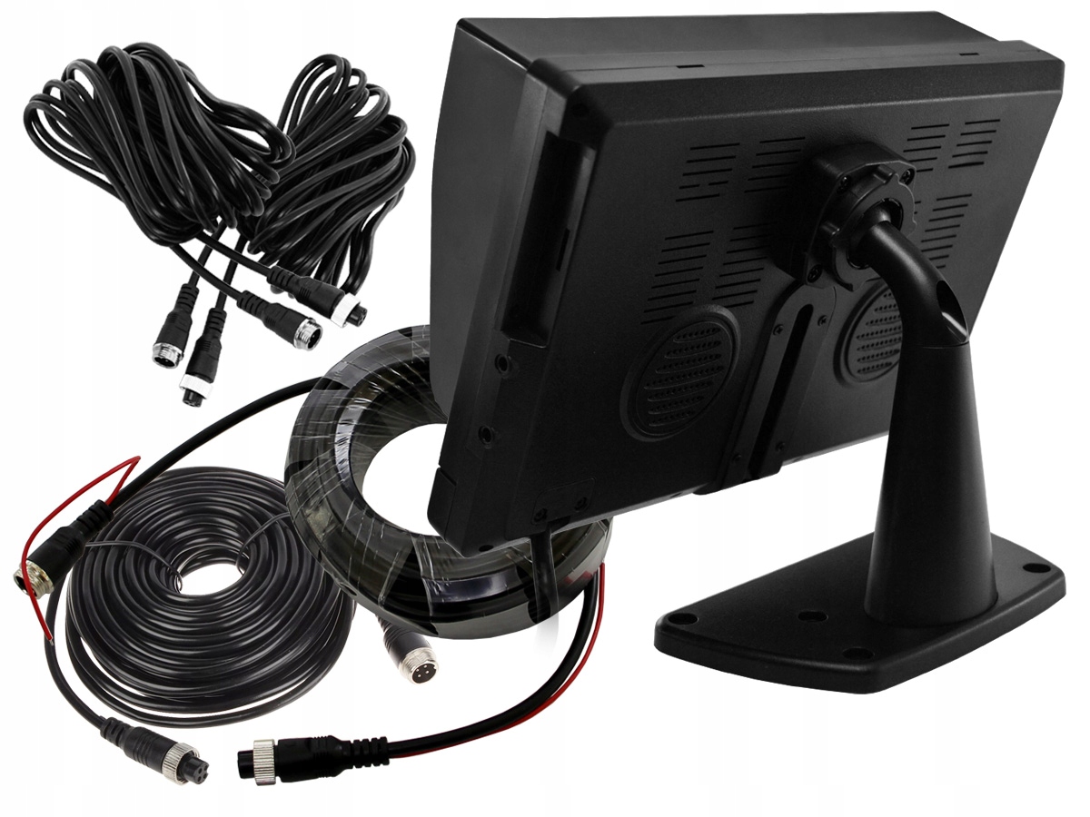 MONITOR SAMOCHODOWY SHARP ORAZ 4 KAMERY AHD 12/24V Marka Nvox