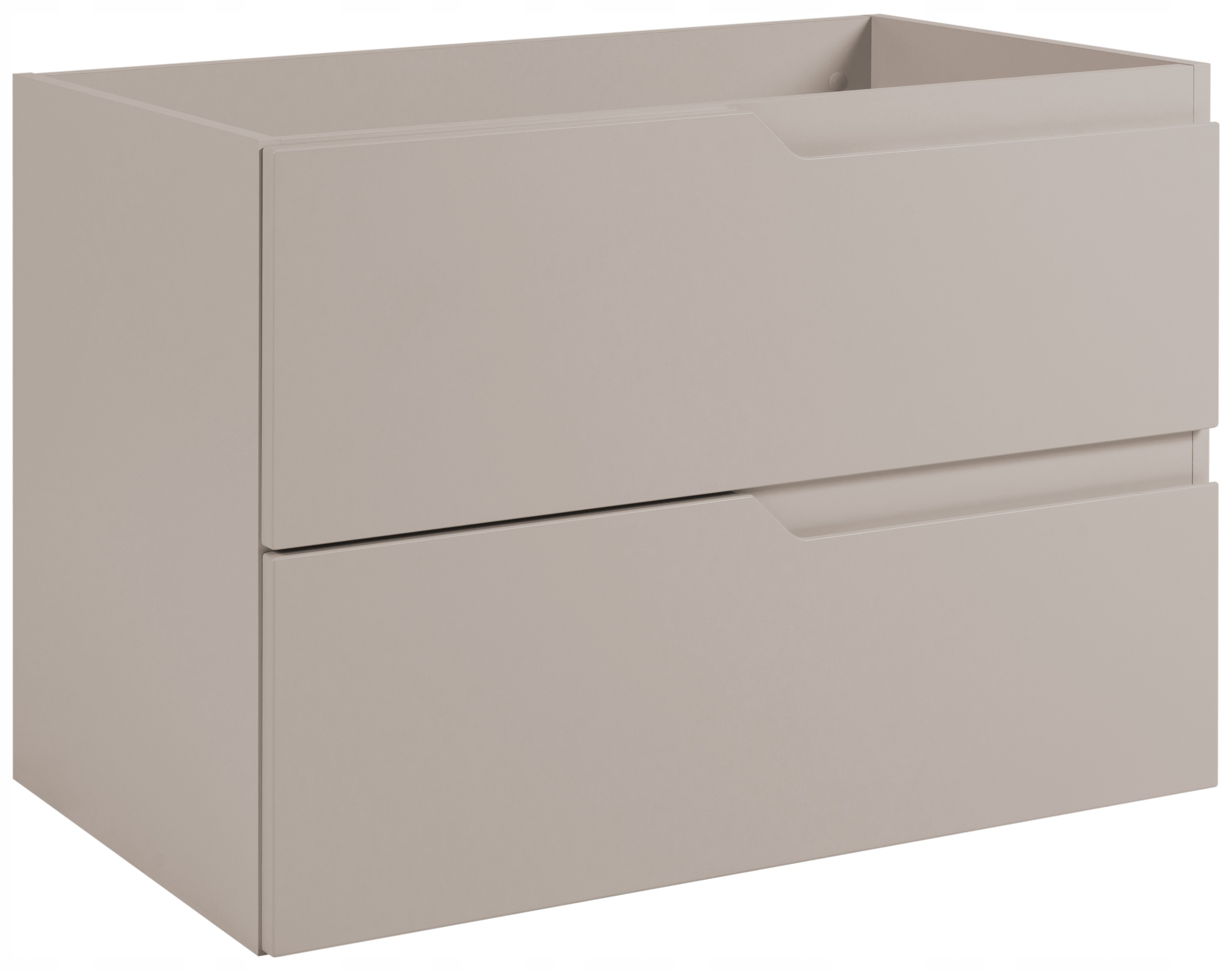 Nowoczesna szafka łazienkowa 80 cm pod umywalkę kaszmir gładkie fronty Mdf