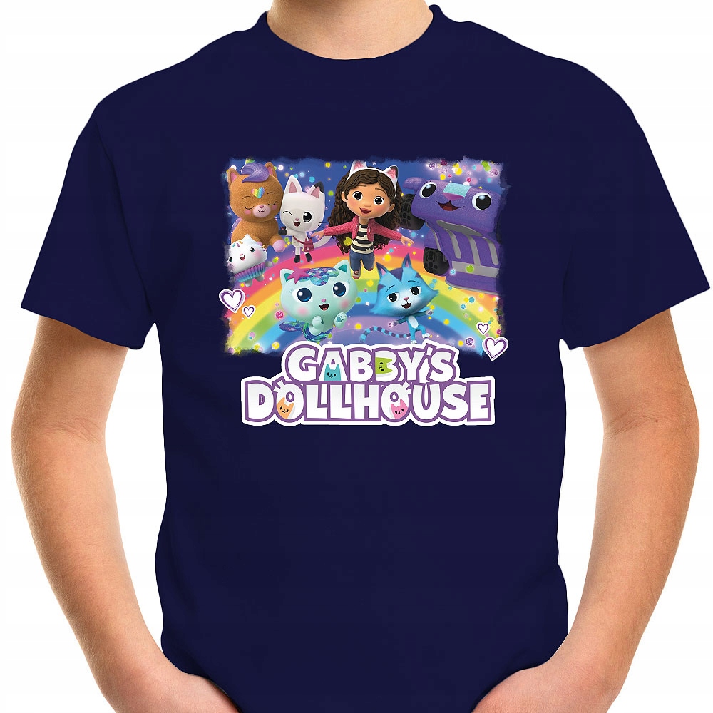 T-SHIRT KOSZULKA DLA DZIECKA KOCI DOMEK GABI 164 SUPER JAKOŚĆ