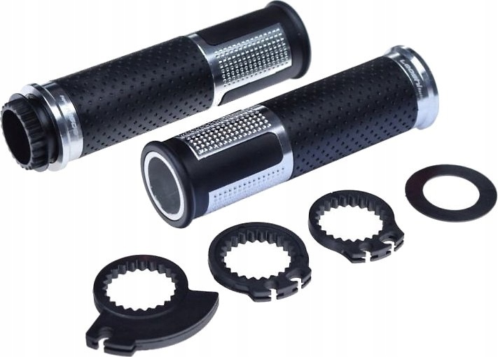 Manetki motocyklowe uniwersalne LEOSHI 654 SREBRNE