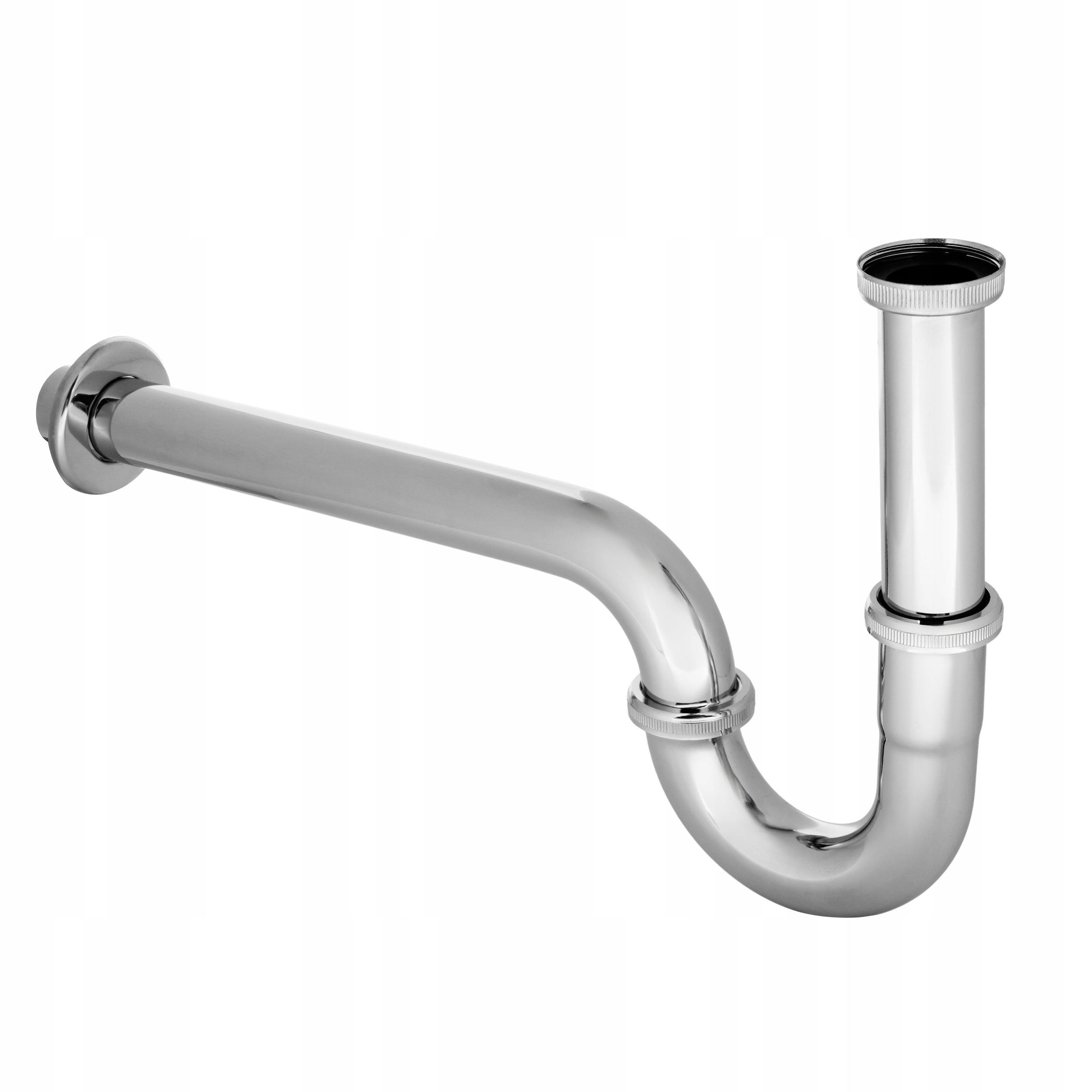 ZESTAW SYFON PÓŁSYFON UMYWALKOWY METAL CHROM KOREK KLIK KLAK Z PRZELEWEM EAN (GTIN) 5904158135322