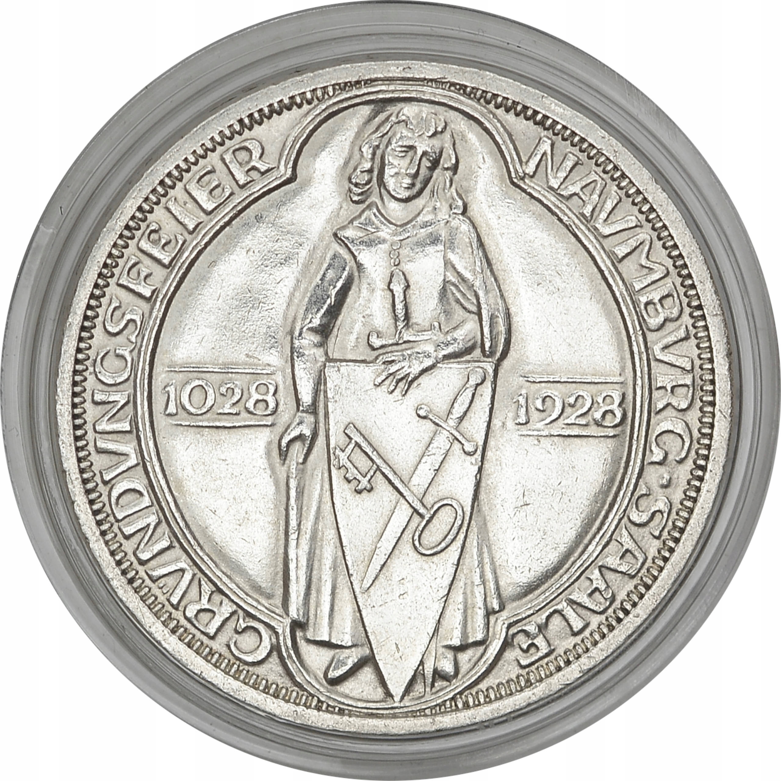 17.ch.NIEMCY, 3 REICHSMARKI 1928 A 900 L.NAUMBURGA