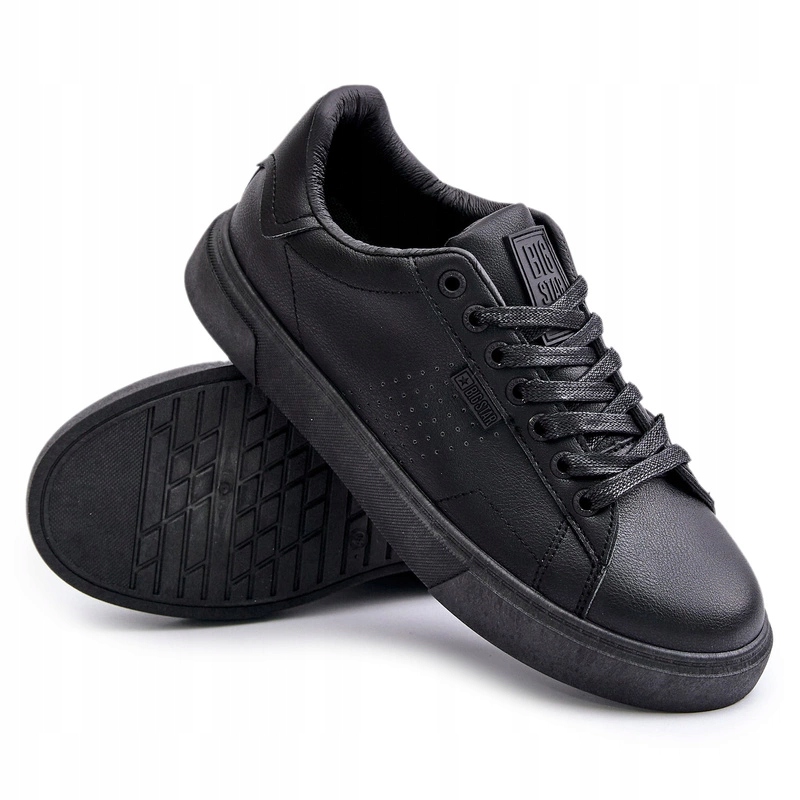 Tenisky Snakers Eko Kožené Nízké Big Star OO174117 Černé 41