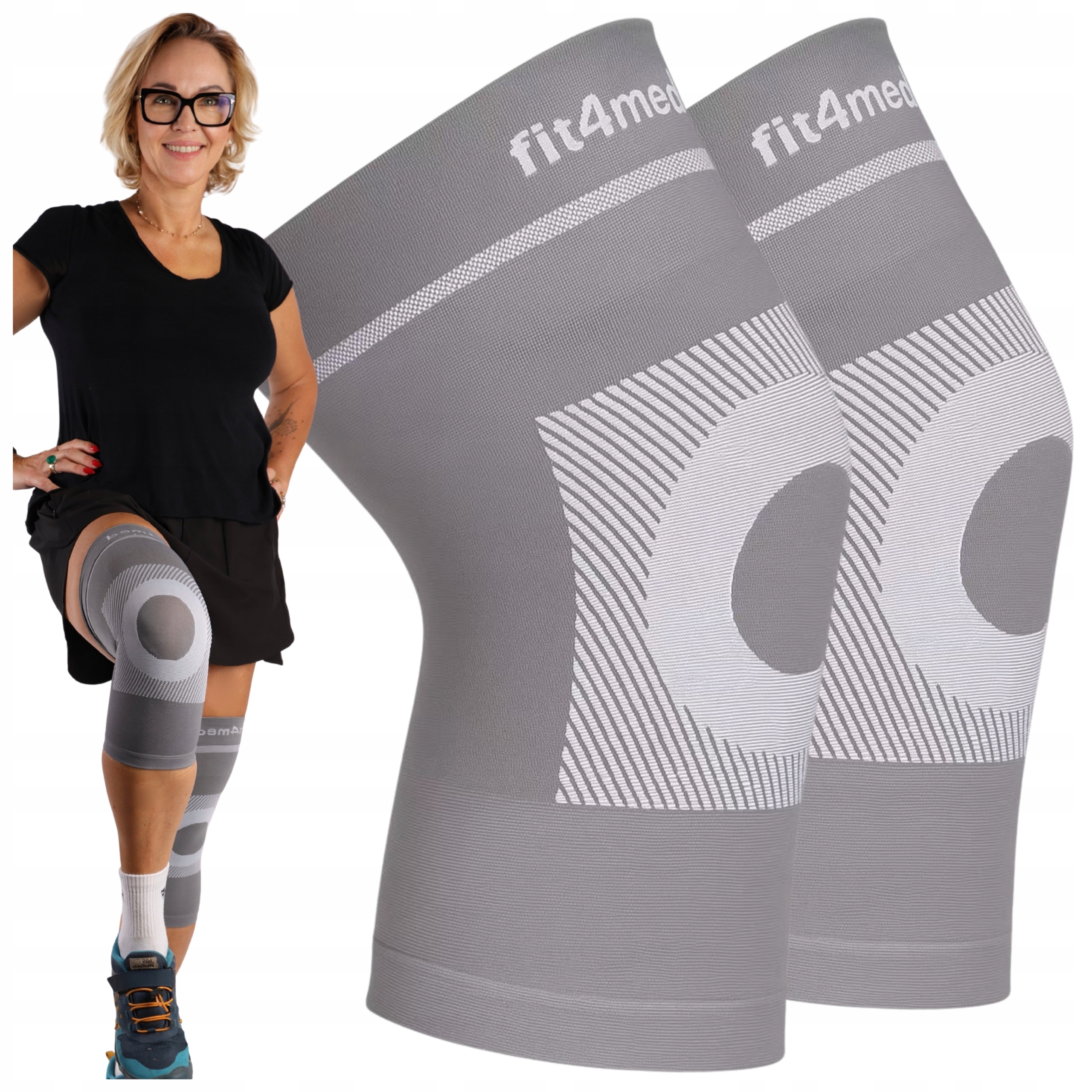 Stabilizator kolana opaska kompresyjna dla sportowców urazy kontuzje duża